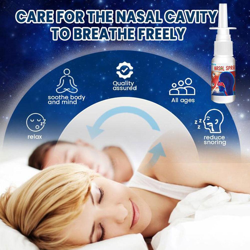 Herbal Nasal Spray Natural Nose Spray For Reduce Snoring Nasal Cleaning And Hydration 1.01oz Nose Spray Breathe Good Sleep