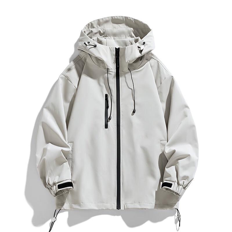 Unisex Casual Hooded Windbreaker Jacket
