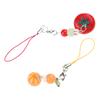 Fashionable Cellphone Charm Stylish Tomato and Orange Phone Chain Versatile Keychain Decoration for Bags and Wallets