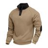 New Color-blocking Spring and Autumn Loose Casual Plus Velvet Stand Collar Pullover Long-sleeved Sweatshirt