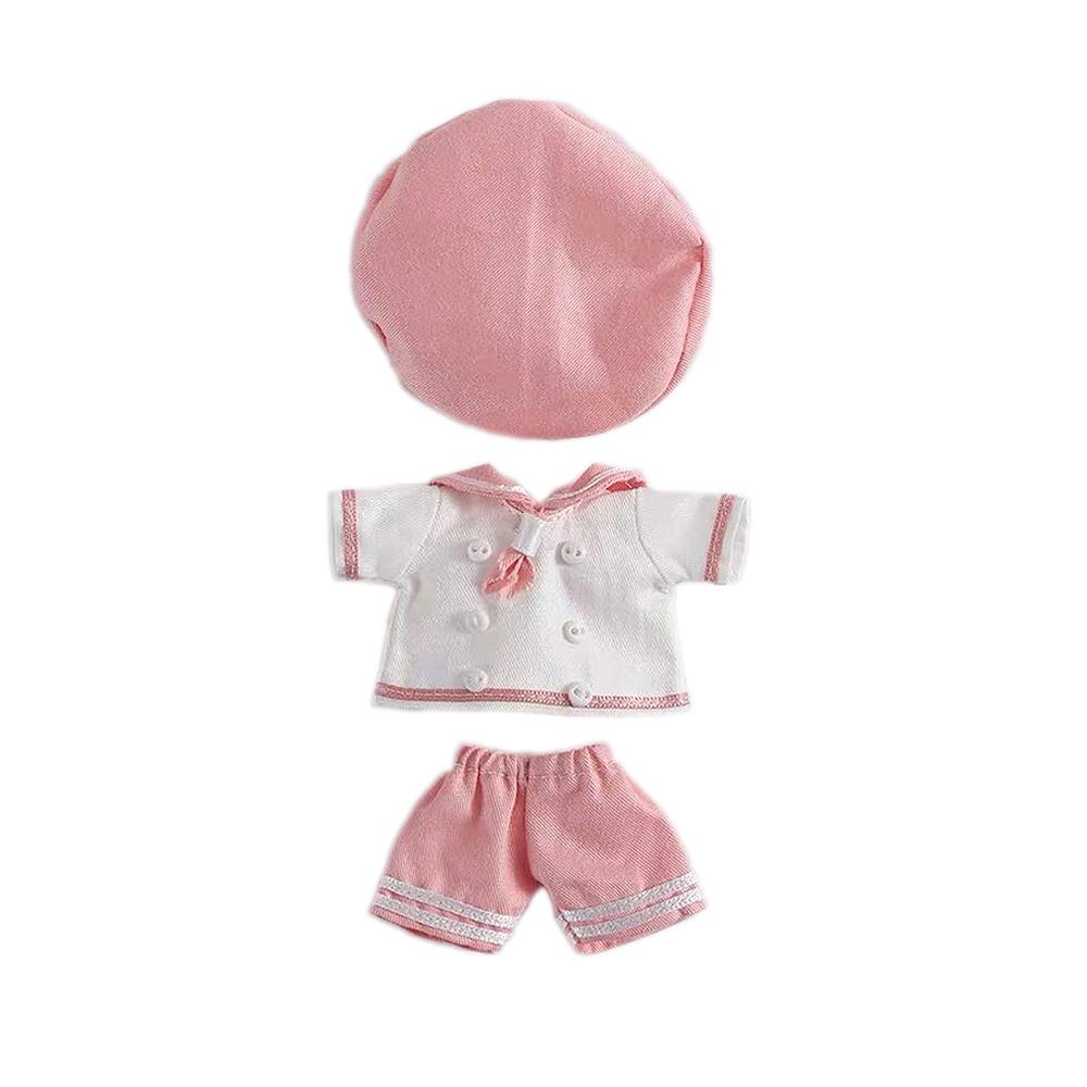 

Obitsu 11 OB11 Size Costume for Obitsu Doll 11cm Sailor 3 Colors Body, Uniform, 3-Piece Set, (Pink) розовый