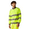 Regatta Professional Mens Pro Contract Hi-Vis Crew Neck Sweatshirt