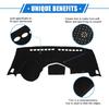 Dashboard Dash Cover Compatible for Chevy Trax 2014-2016, Durable Polyester Black Front Dash Cover Mat