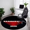 1PC RAMMSTEIN Office Round Rug, Non-slip, Soft and Durable Office Rug for Interior Decoration, Perfect for Office, Beautiful Decoration