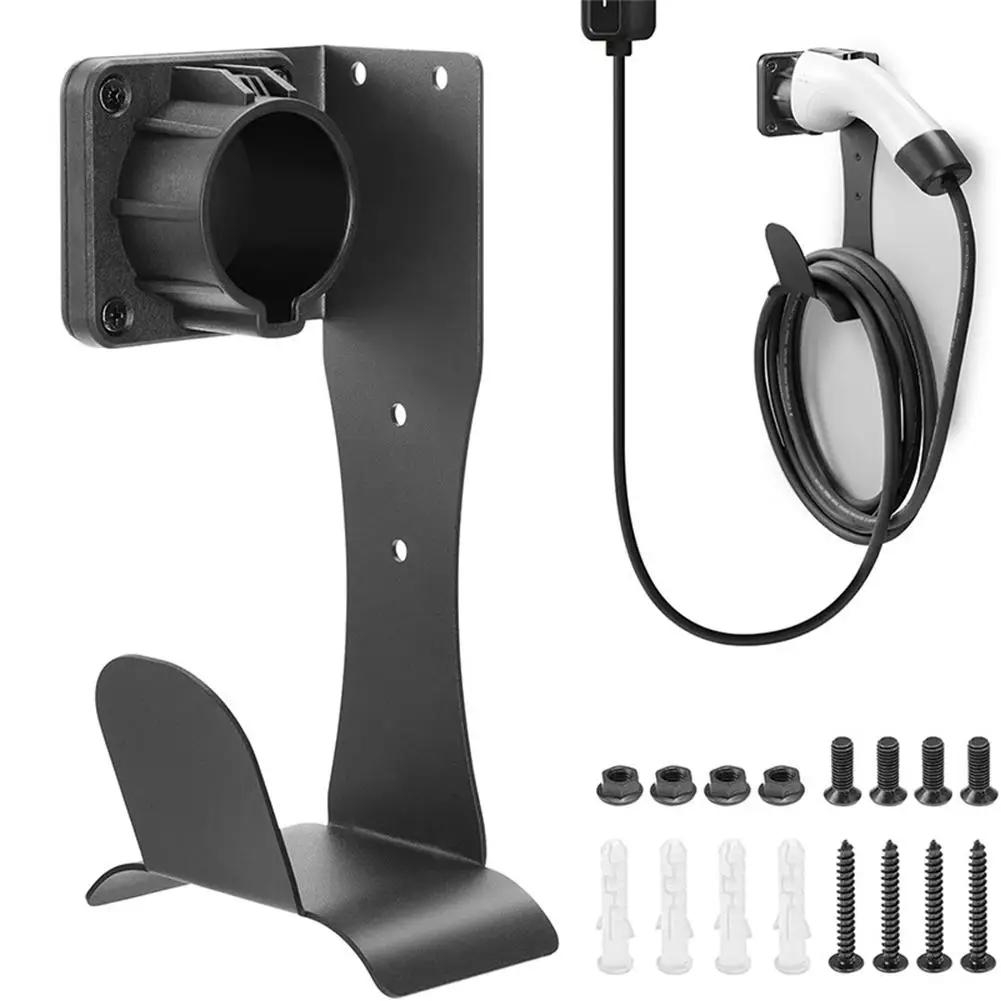 

Charger Holder Wall Mount Stainless Steel Electric Base Cord U-Hook Connector Cable Charging With Duty Vehicle Dock Organiz L0Z8 A