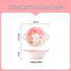 Cute Cartoon Ceramic Dinnerware Set: Bowls, Plates, and Chopsticks for Single Person