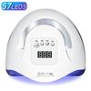 380W UV LED Lamp For Nails 81LEDS Nail Drying Lamp Fast Dry Nail Gel Polish Lamp With LCD Screen Auto Sensor Nail Equipment