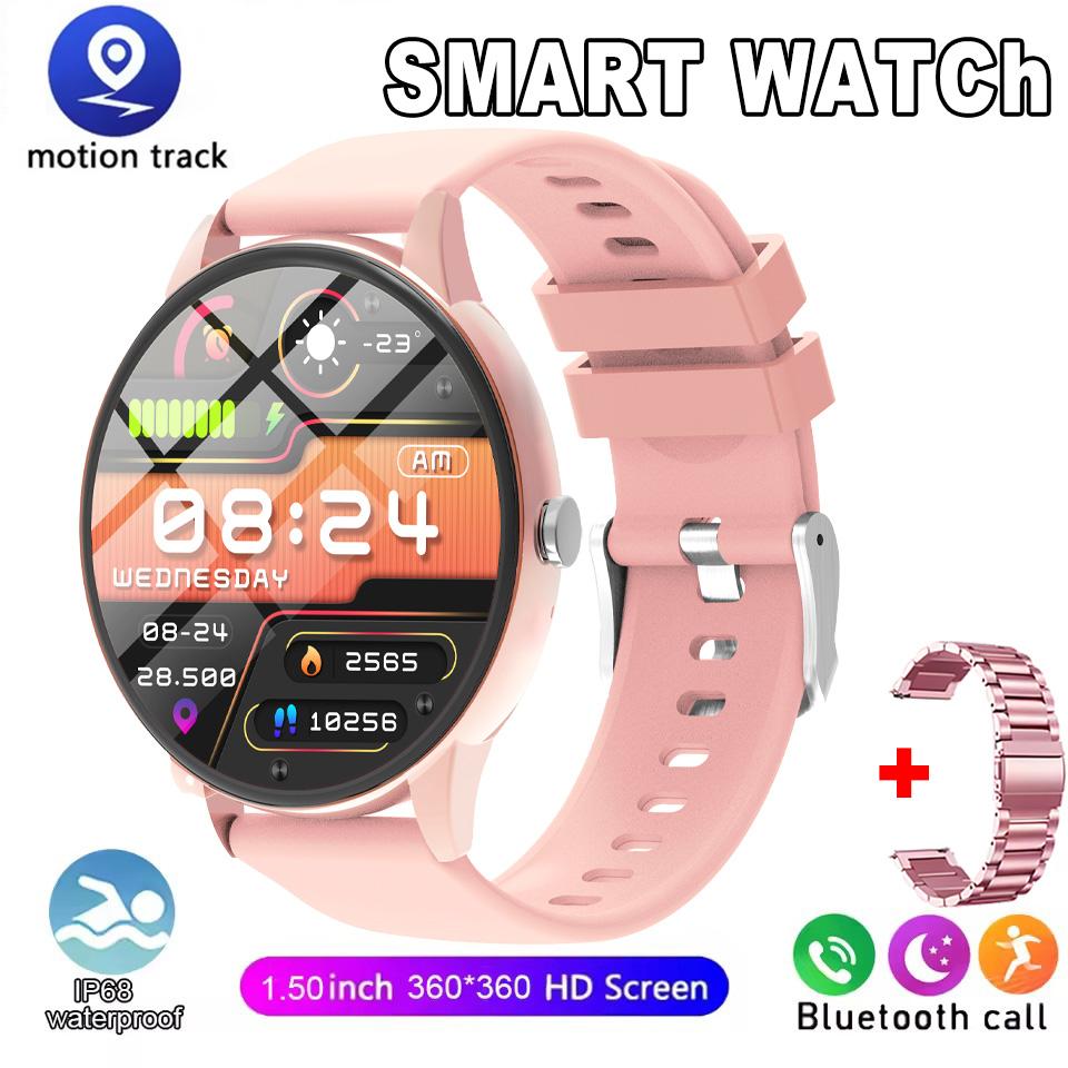 Smartwatch 1,50-Zoll HD-Bildschirm Bluetooth-Anruf Benachrichtigung IP68 Wasserdicht Multi-Sport-Modus Smartwatch Herren Damen