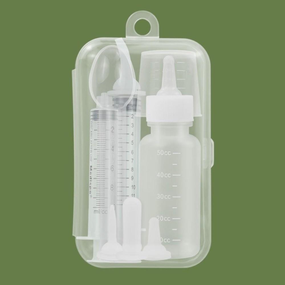 with Silicone Nipple Newborn Pet Feeding Bottle Kit Water Feeder Feeding Bottle Kit Cat Feeder