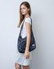 Sehr Leopard Light Satin Hobo Bag (Dark Grey)