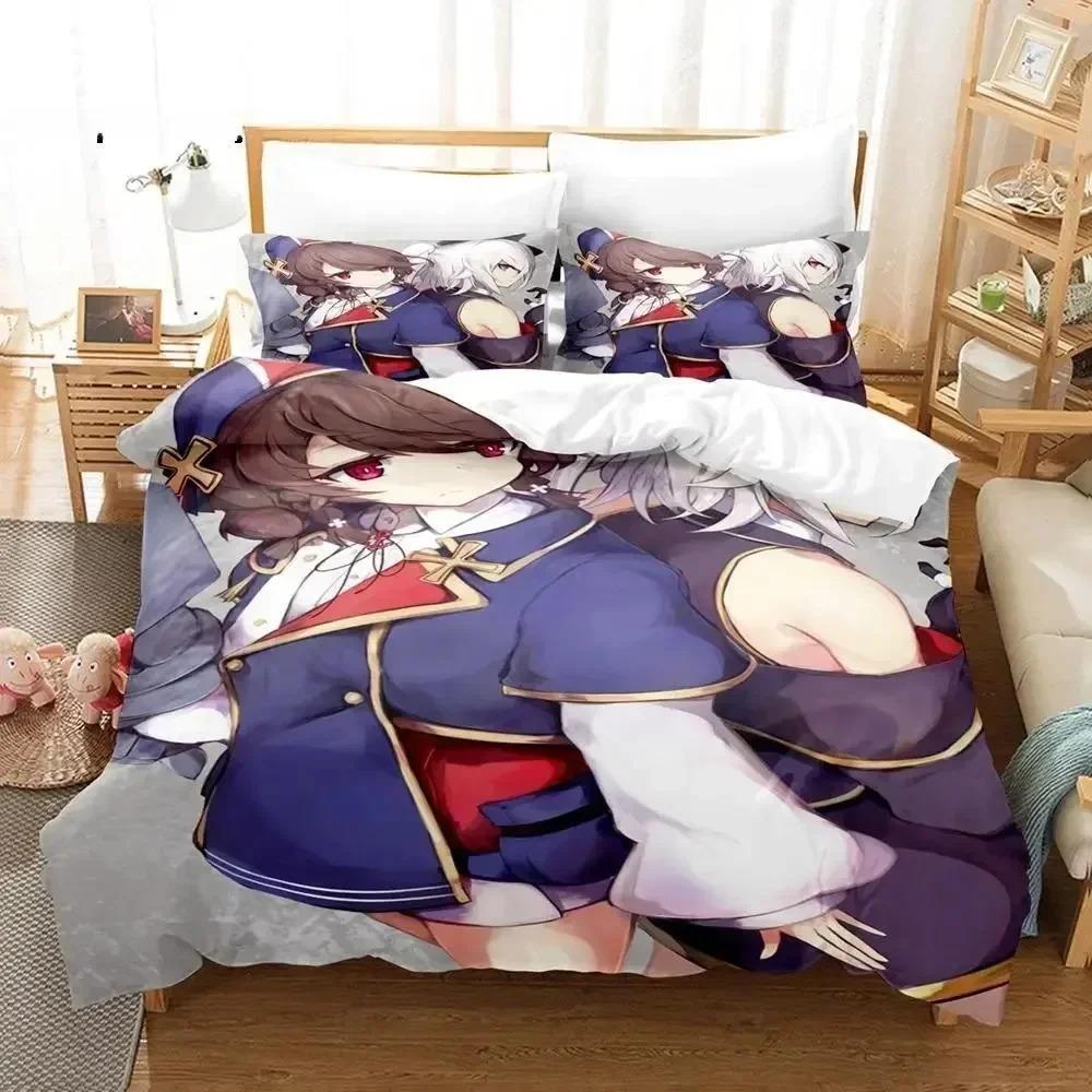 Comforter 3D Print Anime Azur Lane Bedding Set For Bedroom Soft Modern S Comefortable Kids And