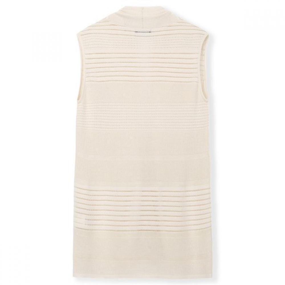 FURINA Ice Cotton Stripe Knit Vest Italian