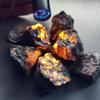 Natural Decor Sodalsite UV FireStone American Yooperlites Flame Stone Fluorescent Stone Energy Reiki Specimens Home Decoration Stone Gems