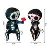 Sugar Skull Couple Statue Decoration, Sugar Skull Couple Figurine, Christmas gift, Stocking stuffers, Valentine's Day gift, girlfriend gift