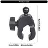 Motorcycle Phone Holder Handlebar Clamp Mount Base 17mm Balls Head for Rails Up to 2in Diameter Universal Phone Holder