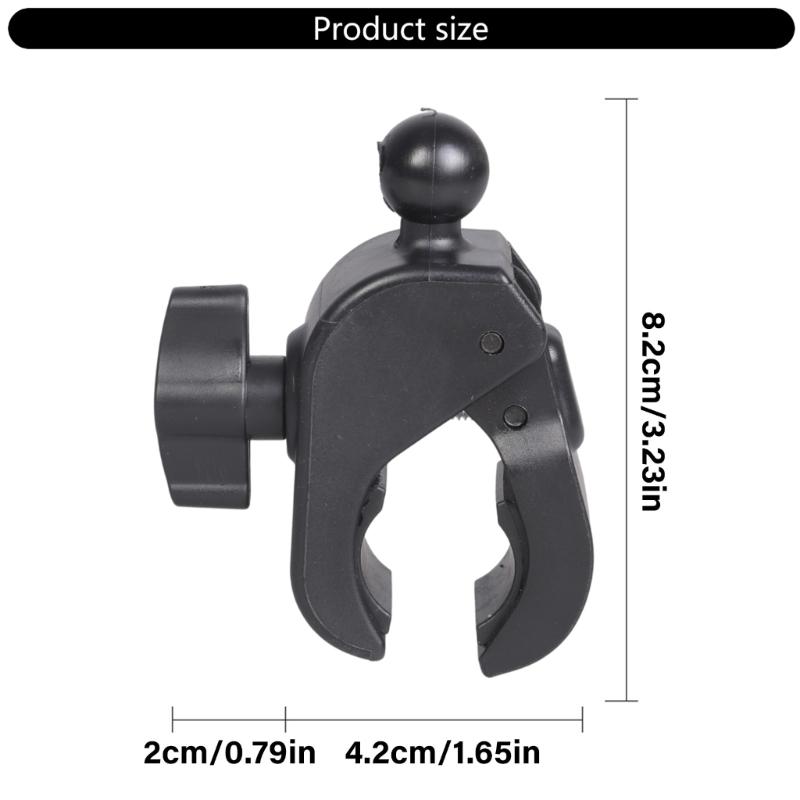 Motorcycle Phone Holder Handlebar Clamp Mount Base 17mm Balls Head for Rails Up to 2in Diameter Universal Phone Holder