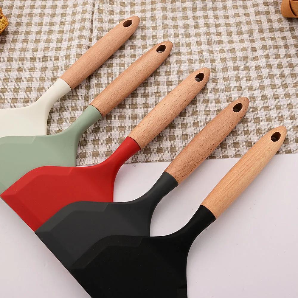 Silicone Spatula Tool Non-stick Shovel Kitchen Utensils Tamagoyaki Turner Omelets Pan Non Stick Turners Food Home Cooking