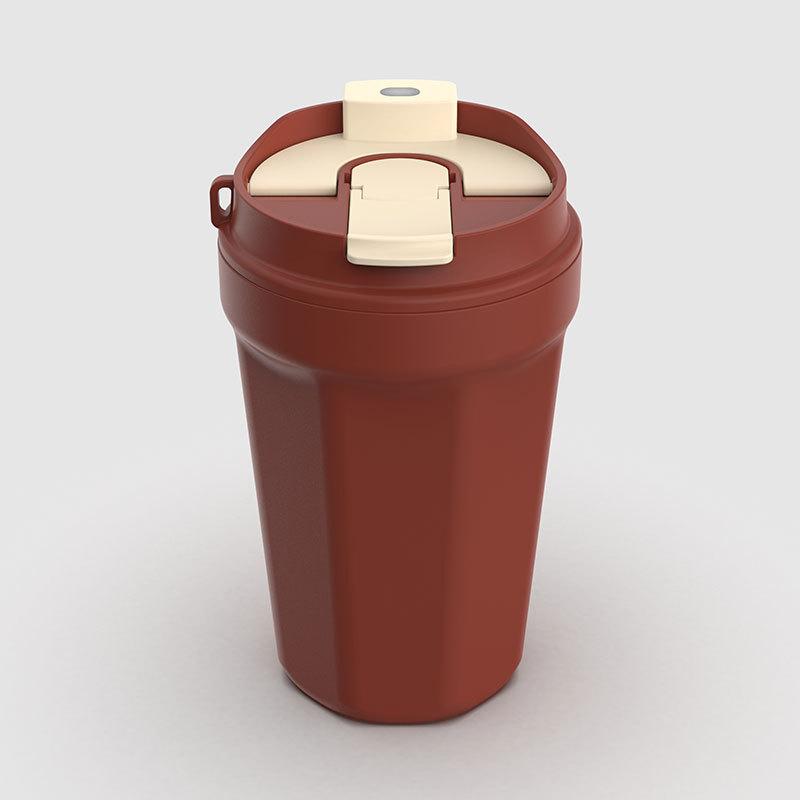 Izolovaný hrnek na kávu z nerezové oceli 316, přenosný hrnek do auta