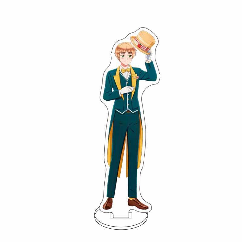 15cm Anime Hetalia: Axis Powers Figures America France Russia Acrylic Stands Model Plate Desk Decor Prop Valentine Style Gift