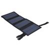 20W USB Solarmodul Faltbar Tragbar Polykristalline Solarzellen Ladegerät für DraußenSchwarz