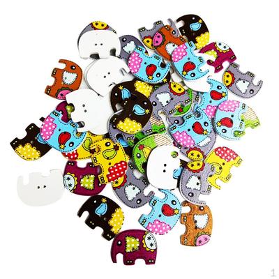 50 Pieces Assorted Shape Holes Button for Sewing Craft