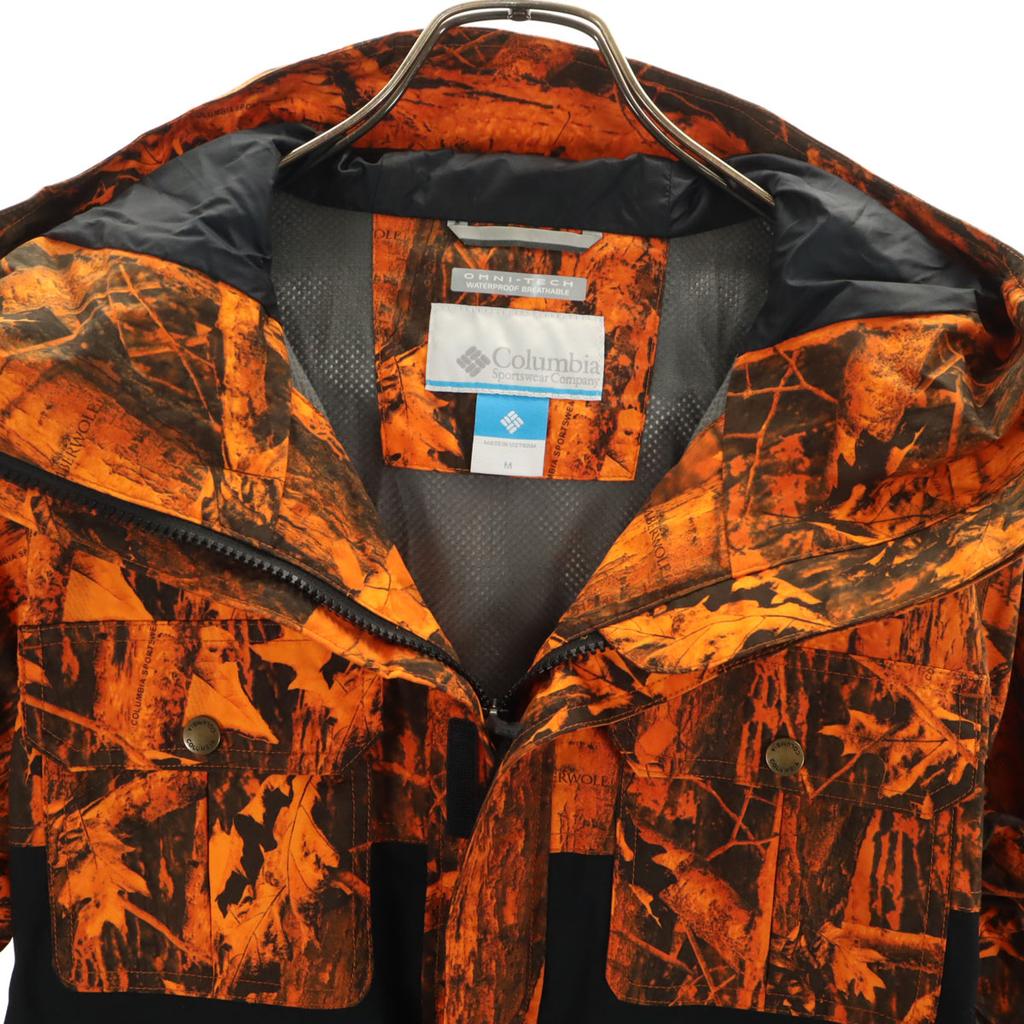 Columbia snow board Nylon jacket M Orange Outdoors Men's Used