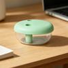 Snack Container with Finger Lid Double Finger Slots Portable Food Storage Cup for Travel Outdoor Green