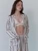 Tieseueichi Breeze Lyocell Robe - Striped Brown