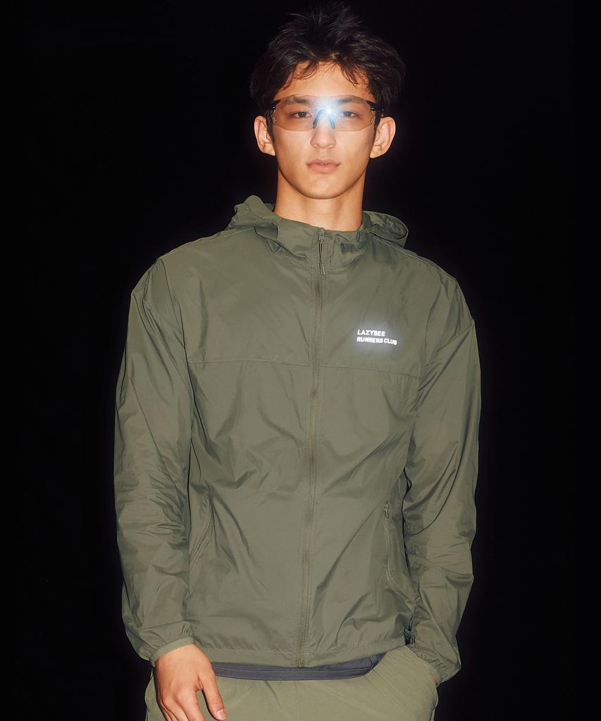 Lazybee [Summer] Ultralight Packable Air Glide Reflect Windbreaker Jacket M Khaki