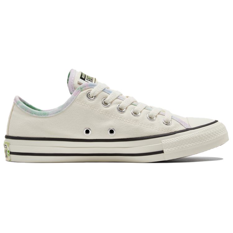 Converse Chuck Taylor All Star Comfortable Daily Low Top Canvas Shoes Women sneaker Beige Multicolor 570905C