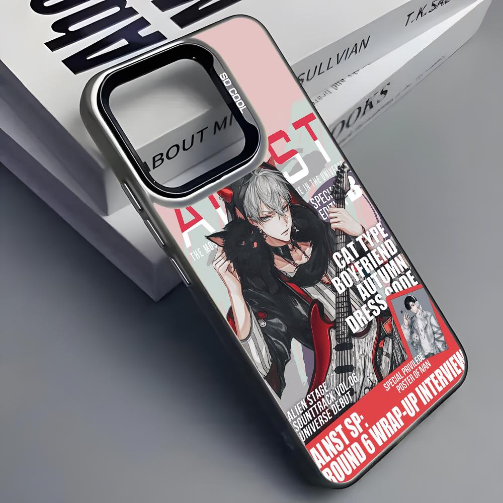Korean Alien Stage Ivan Till Phone Case For iPhone 16 15 14 13 12 11 Pro Max Grey Black Matte Laser Metallic Aurora Funda
