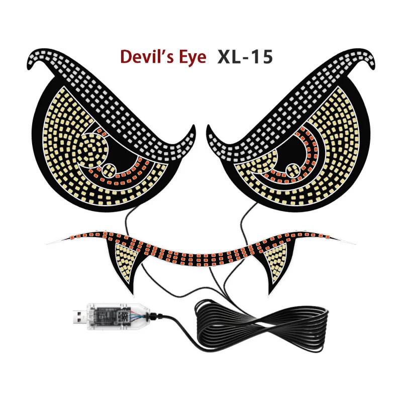 Personalized Front and Rear Window Decorative Lights for Cars, General Motors' New Devil's Eye Decorative Warning Light Parts