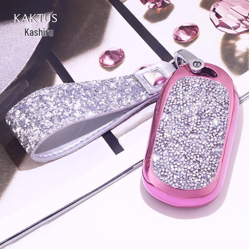 

KAKTUS Rhinestone Car Key Case for Buick - Women s Hot Style Key Cover with Buckle