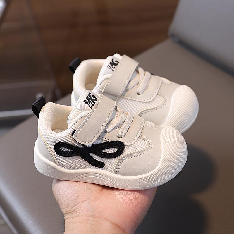 

Baby Soft-soled Breathable Shoes with Velcro Fasteners - Infant Anti-slip Learning Walkers for Boys 16 чёрный
