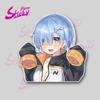 Rem Ram Peeking Anime Sticker Car Accessories Vinyl Car Stickers - Waterproof Decals For Cars Trucks Suvs Window Bumper Laptop