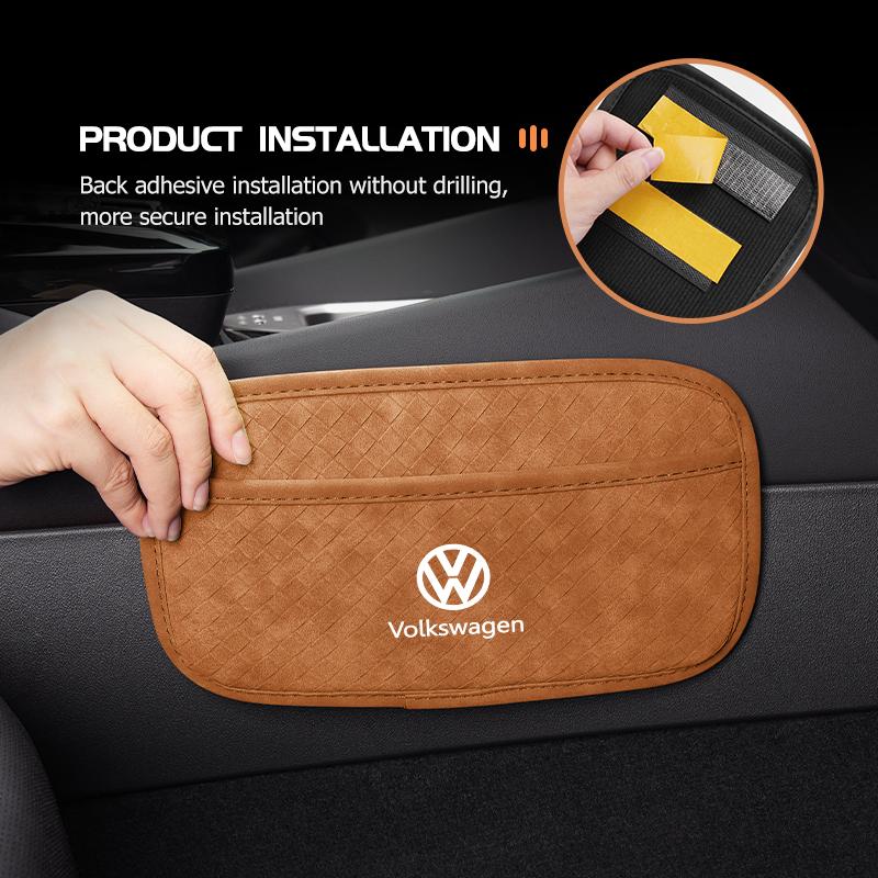 WET1 For Volkswagen VW Multiuse Car Storage Bag Hanging Door Side Stowing Pocket Polo Jetta Sagitar Magotan Passat B5 B6 B7 CC Tiguan