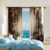 2 Pcs   Versatile Polyester Transparent Curtains for Home Decoration Wedding for Use In Bedrooms and Living Rooms