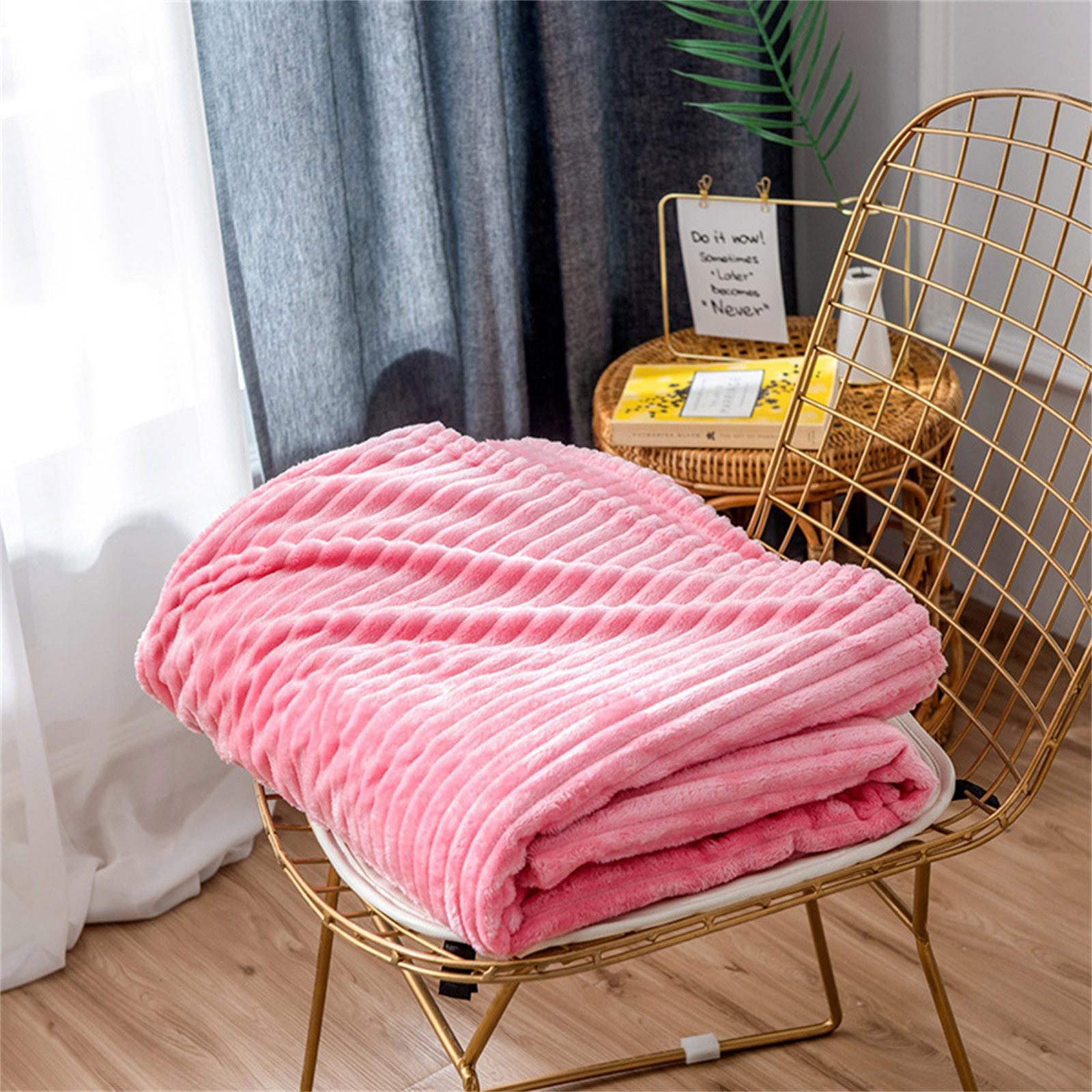 Пледы Фланелевые флисовые пледы Плюшевые уютные мягкие одеяла Ворсовое одеяло 70х100см — фото 9