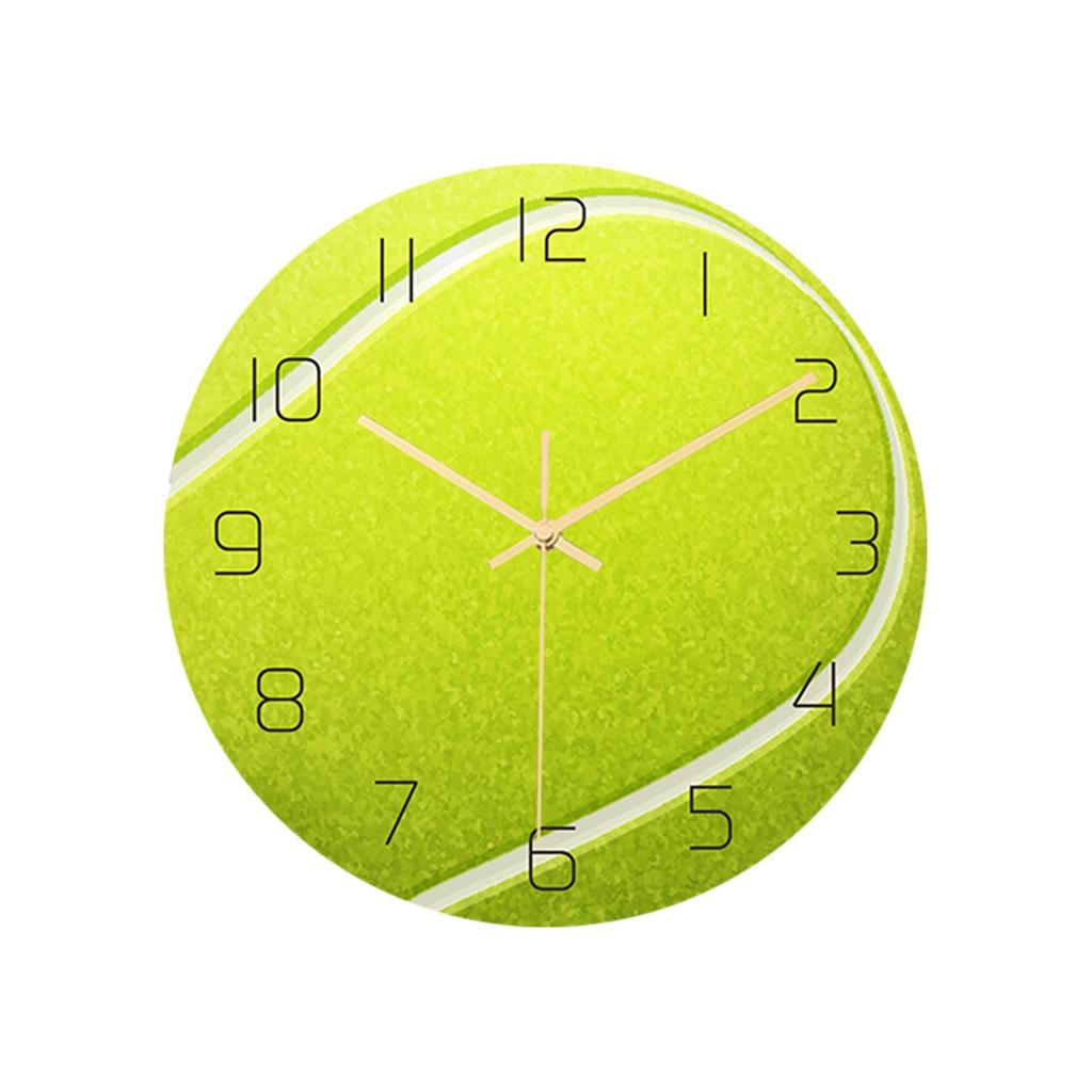 Acrylic Wall Clock with Multisport Ball Design - Quartz Movement, Battery Operated, Decorative for Home, , Room