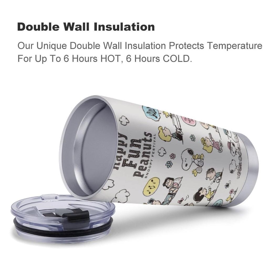 Snoopy Coffee Convenience Store Water Direct Stainless with Cute Character 600ml Tumbler, Mug, Cup, Cup, Insulated, Insulated, Bottle, Drinking,