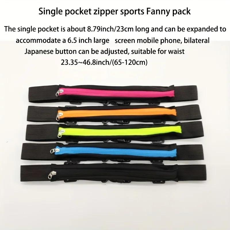Waist Bag Packs Men's and women's outdoor Waist pack Waterproof Elastic waist bag for fitness running invisible mini belt
