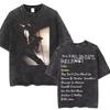 Der König des Pop Michael Jackson Vintage Washed T-Shirts Herren Damen Lässig Retro Baumwoll-T-Shirt Männlich Gothic Rock Übergroßes T-Shirt