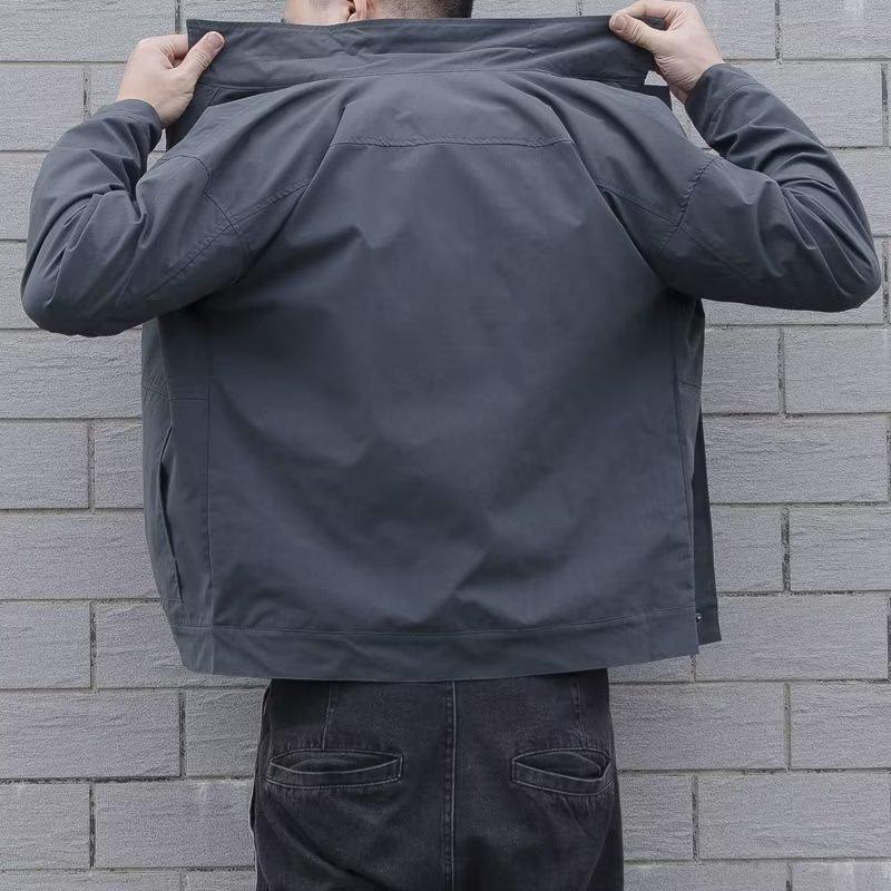 Men's Trendy Korean Lapel Jacket - Casual Loose Spring/Autumn Outerwear