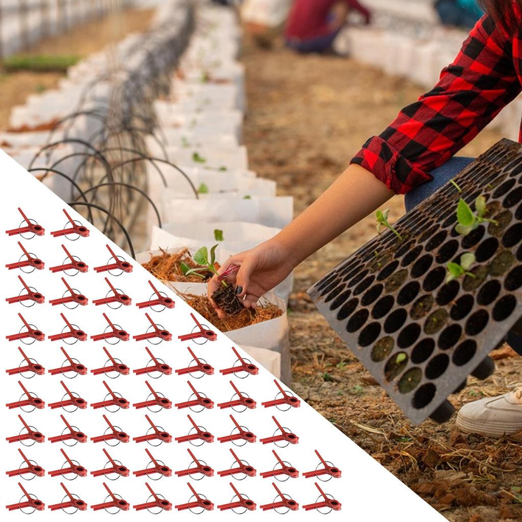 50Pcs Plant Grafting Clip Plastic Plants Graft Clips For Cucumber Watermelon easy to use  Anti-fall Clamp Gardening Tool