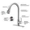 304 Stainless Steel Pull-out Kitchen Faucet