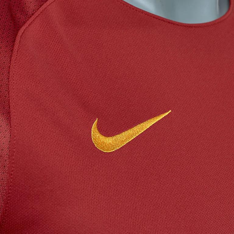Nike Roma Home Totti Retirement Commemorative Short Sleeve Football Shirt 17-18 Men Tops Burgundy 847284-613