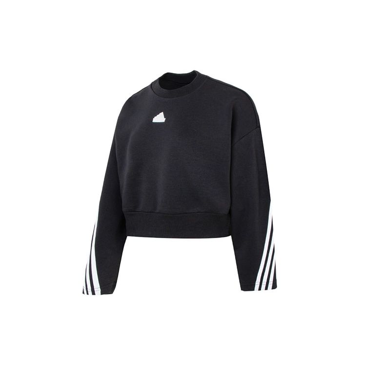 

Adidas Women Future Icons 3-Stripes Loose Fit Crewneck Sweatshirt Black IB8494 L