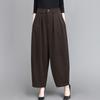 Women's Retro High Waist Elastic Lantern Pants - Temperament Slimming Casual Dad Trousers