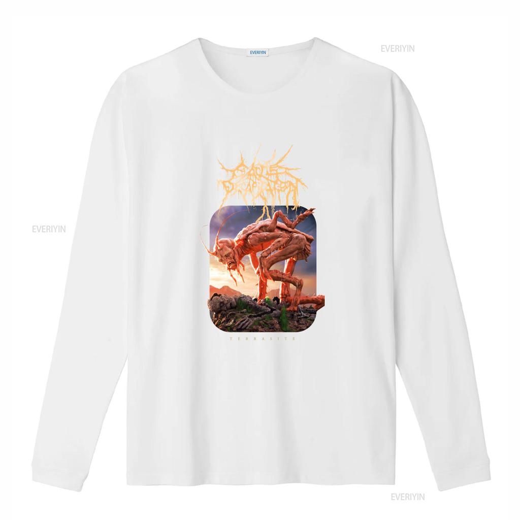 Cattle Decapitation Terrasite T-Shirt Offizielles Band Merch Größen S bis XXL Einzigartiges Artwork Perfekt für Metal-Fans vintage Gewaschen
