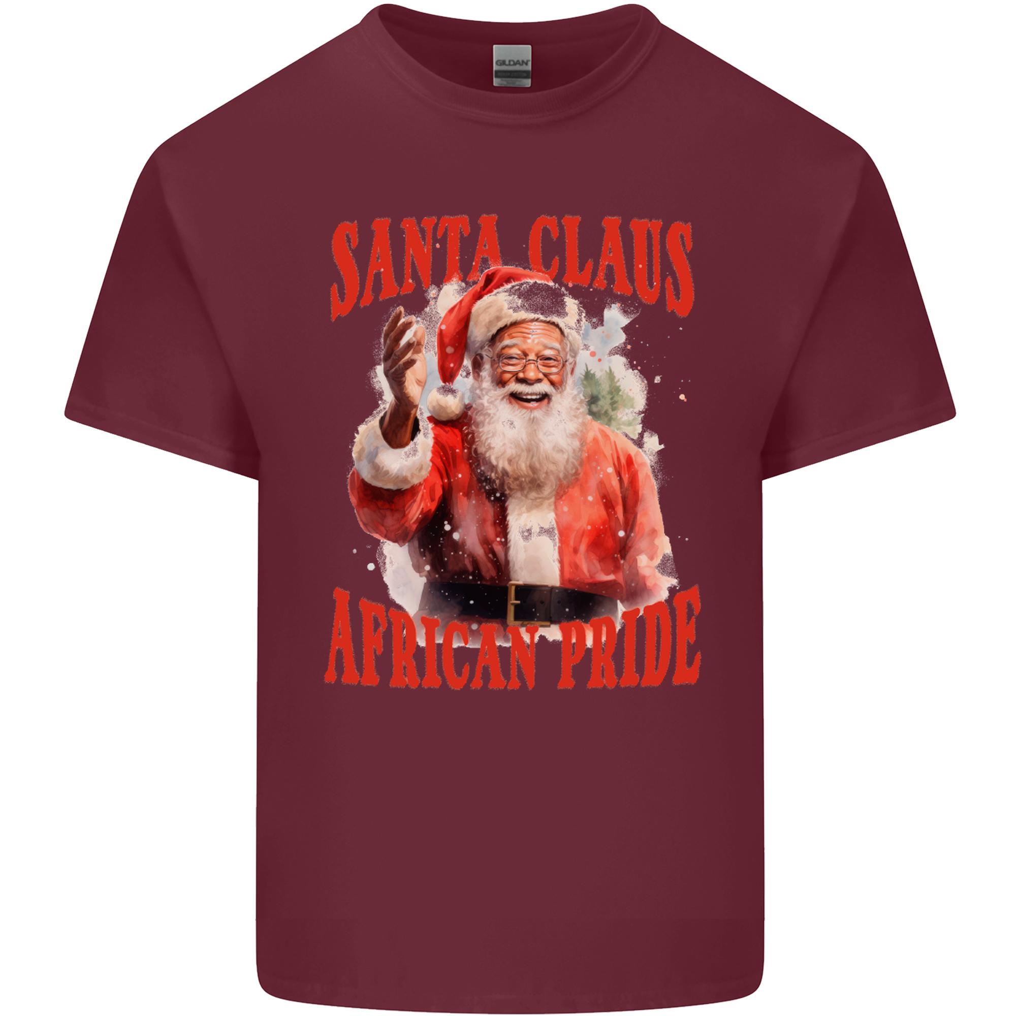 Black Santa Claus African Pride Christmas Unisexs Light Cotton TShirt S